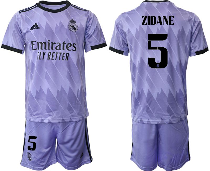 Men 2022-2023 Club Real Madrid away purple 5 Soccer Jersey